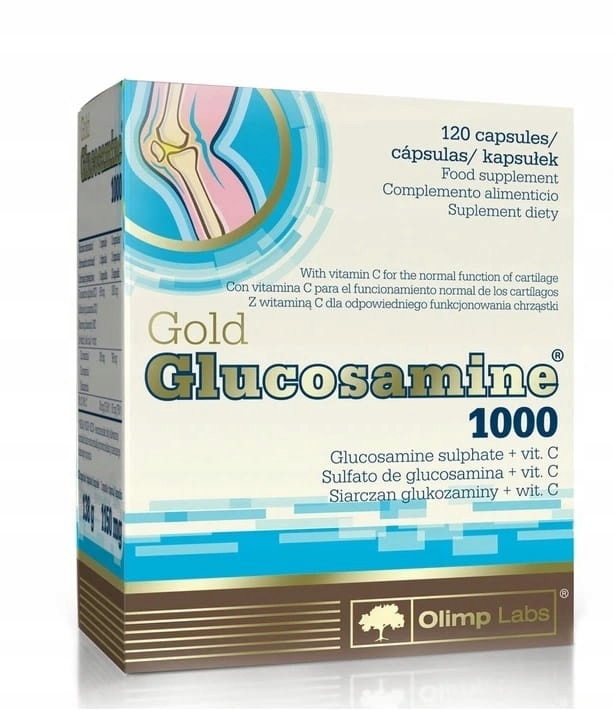 OLIMP GOLD GLUCOSAMINE 120kaps GLUKOZAMINA KOŚCI STAWY ŚCIĘGNA KOLANA