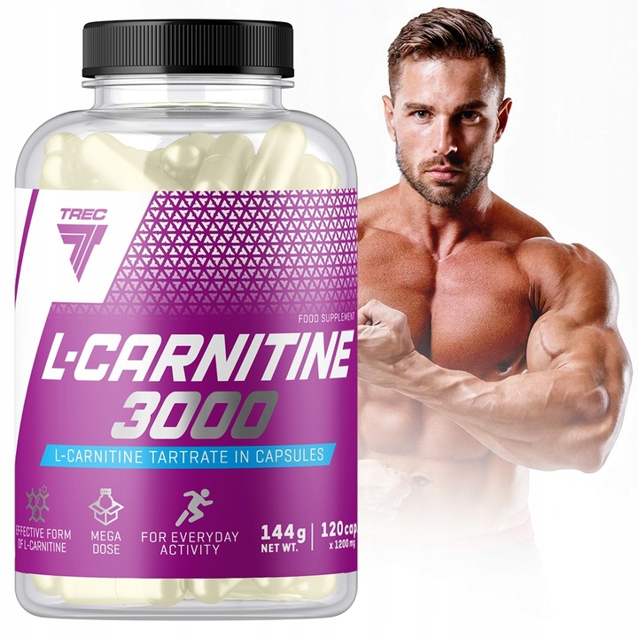 TREC NUTRITION L-CARNITINE 3000 120 KAPSUŁEK NA REDUKCJĘ TKANKI TŁUSZCZOWEJ