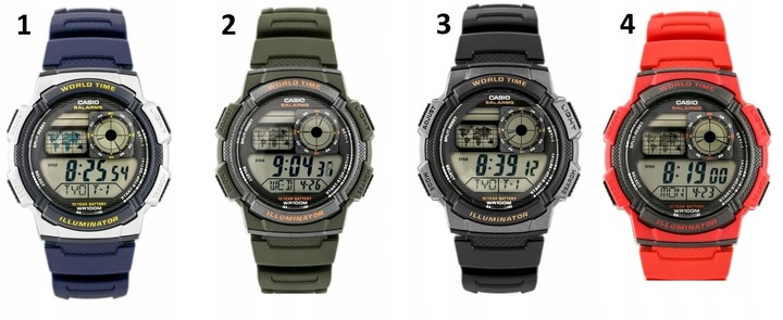 Zegarek CASIO dla chłopca DZIECIĘCY alarm datownik +BOX +TOREBKA +GRAWER