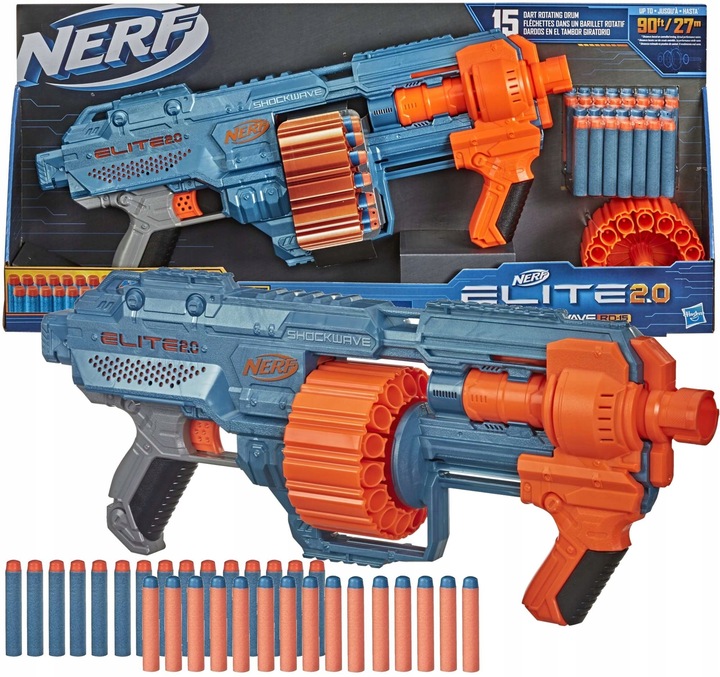 PISTOLET NERF KARABIN ELITE 2.0 KARABIN SHOCKWAVE RD-15 E9527 + 30 STRZAŁEK