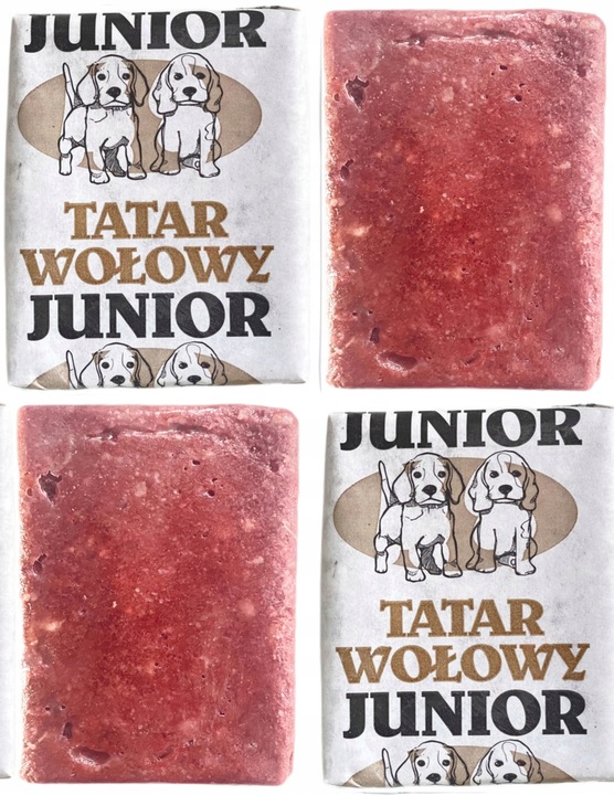 MIĘSO MROŻONE DLA PSA WOŁOWE ŚWIEŻY TATAR BARF 100% BEZ KOŚCI KARMA WOŁOWA