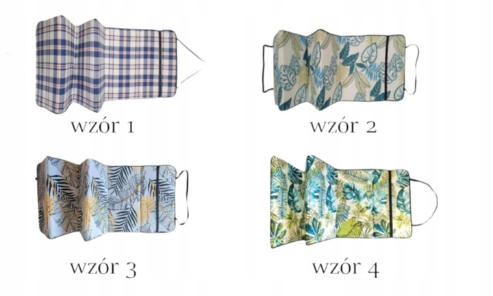 MATERAC PLAŻOWY, RÓŻNE WZORY mata na plaże kamieniste Chorwacja