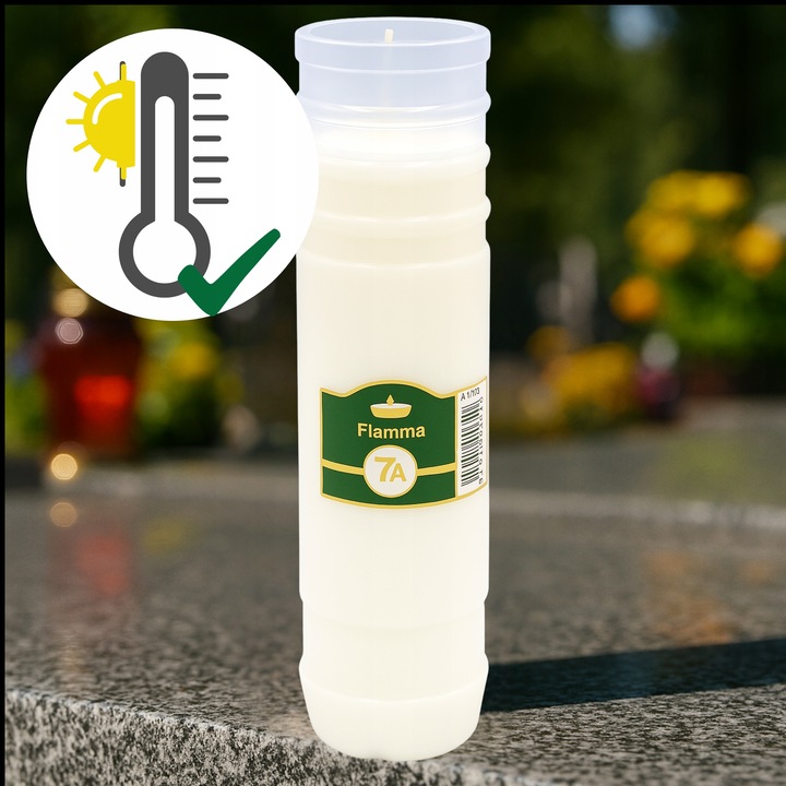 Znicze 12x 7 Dni Wkłady do Zniczy Parafinowe Całoroczne Czyste Wypalanie