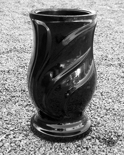 WAZON nagrobny FLAKON na cmentarz W23 czarny