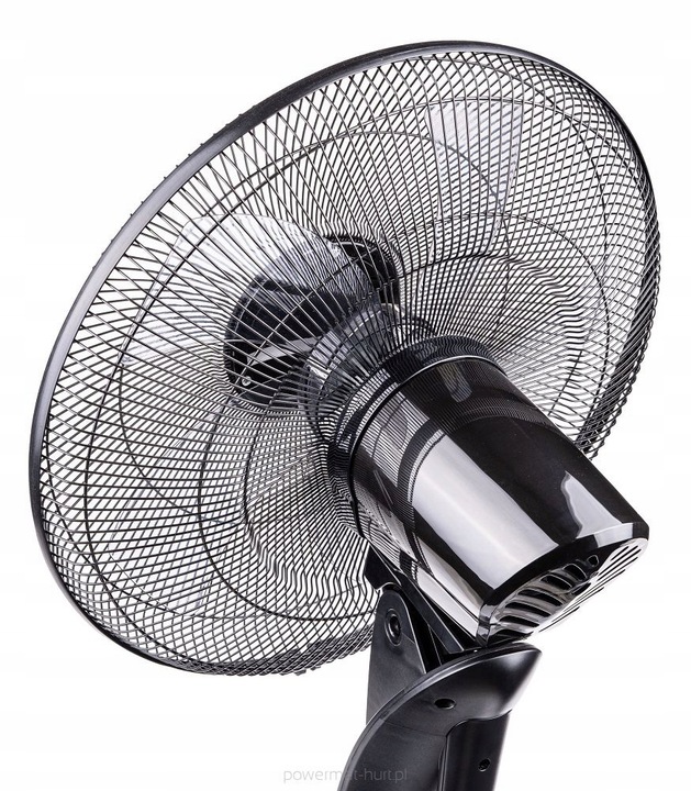 WENTYLATOR PODŁOGOWY WIATRAK STOJĄCY CZARNY CICHY 80W 135 CM