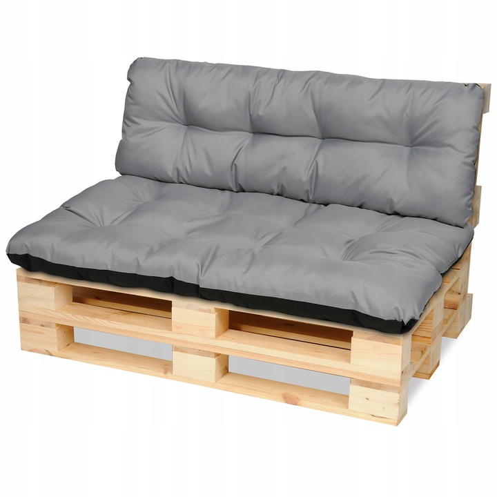 2 PODUSZKI NA PALETY siedzisko 120x80 poduszka ogrodowa OPARCIE 120x38