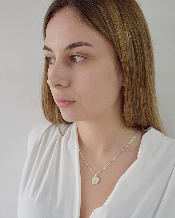 Łańcuszek Srebrny Pancerka 2,30 mm z Medalikiem pr 925 Grawer Gratis