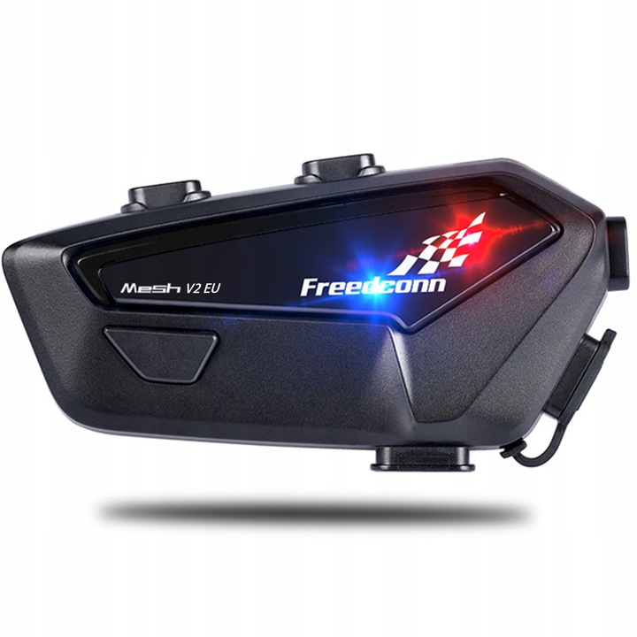 INTERKOM MOTOCYKLOWY FREEDCONN FX PRO V2 EU TRYB MESH 6 OSÓB DŹWIĘK HI-RES