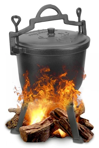 Kociołek myśliwski żeliwny 7L GARNEK węgierski na ognisko grill pieczonki