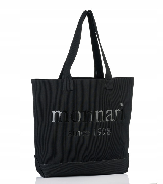 Monnari torebka shopper poliester czarny