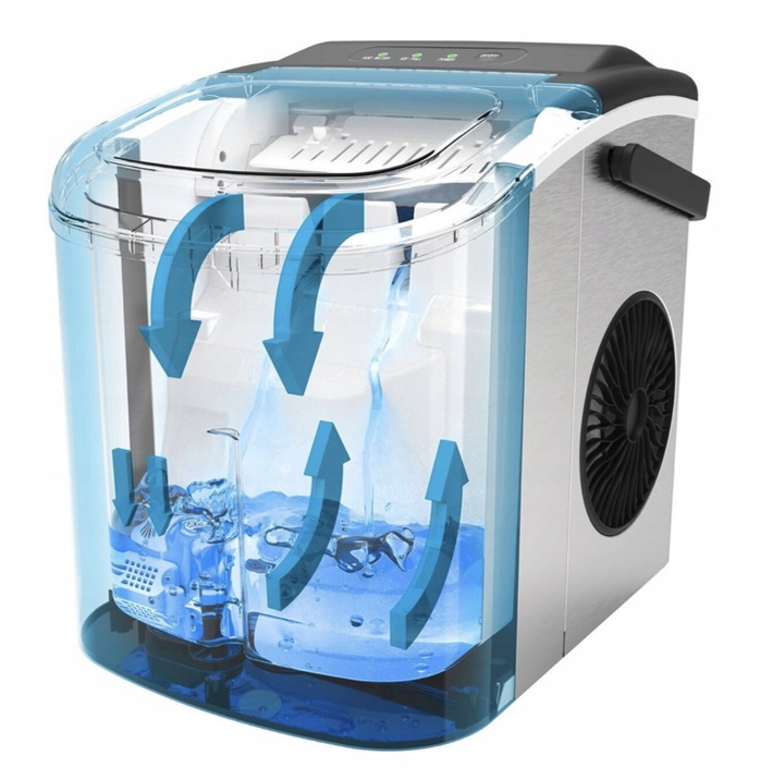Kostkarka do lodu Zilan ICE MAKER 15KG srebrny/szary 95 W