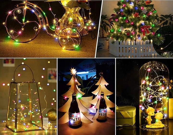 Lampki druciki mikro 1000LED 100 METRÓW + pilot