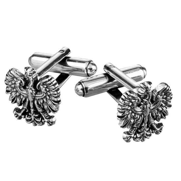 Srebrne spinki do mankietów Orzeł Polski SMI-001