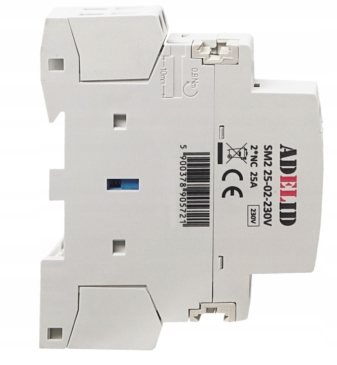 STYCZNIK MODUŁOWY 25-02 230V 20A 25A 1P 2NC 1-FAZ