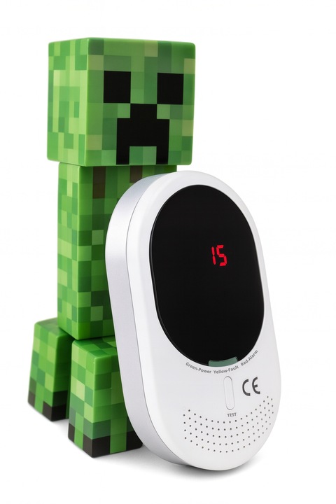 Czujnik Czadu Gazu Ziemnego Detektor Tlenku Węgla CERTYFIKOWANY 85dB LCD