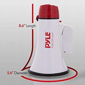 MEGAFON PYLE TYPU HORN PRZENOŚNY FUNKCJA SYRENY MOCNY BARDZO GŁOŚNY 108dB !