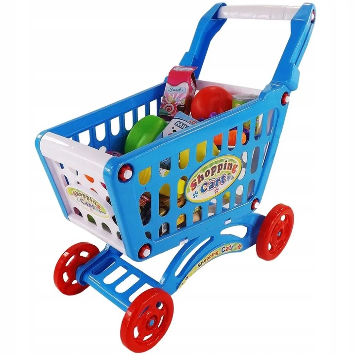 Duży wózek koszyk na zakupy akcesoria 28el. 10N