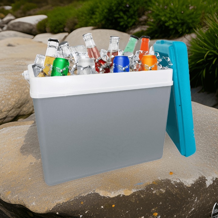 LODÓWKA TURYSTYCZNA 35L na WKŁADY MROŻĄCE do auta KAMPERA łodzi chłodząca