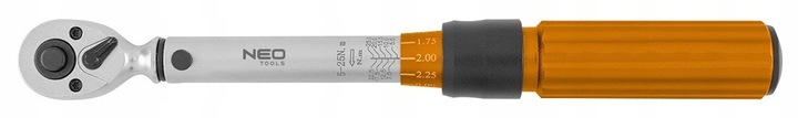 KLUCZ DYNAMOMETRYCZNY DWUKIERUNKOWY 1/4 5-25Nm NEO 08-821