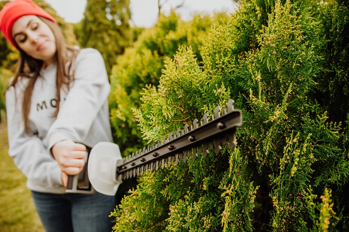 NOŻYCE ELEKTRYCZNE DO ŻYWOPŁOTU KRZEWÓW GAŁĘZI SEKATOR LEHMANN 1500W OSTRE