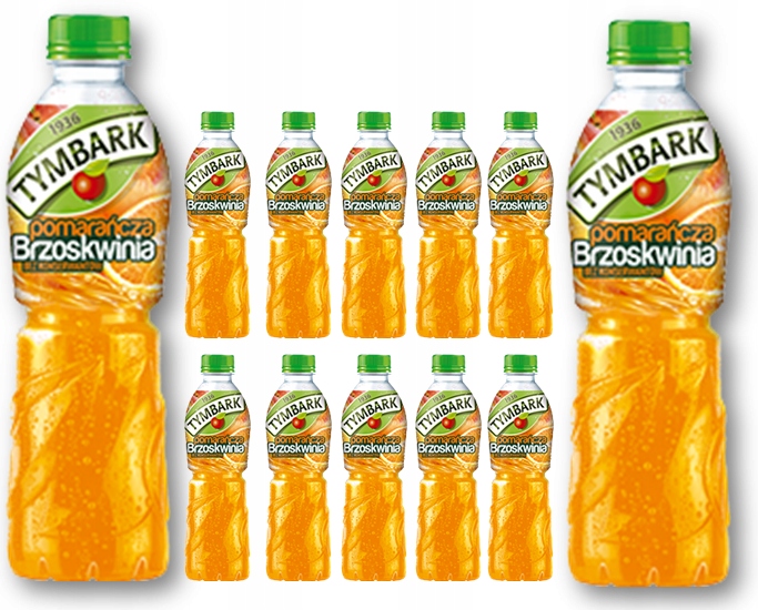 Tymbark 12 x 500 ml POMARAŃCZA brzoskwinia Napój