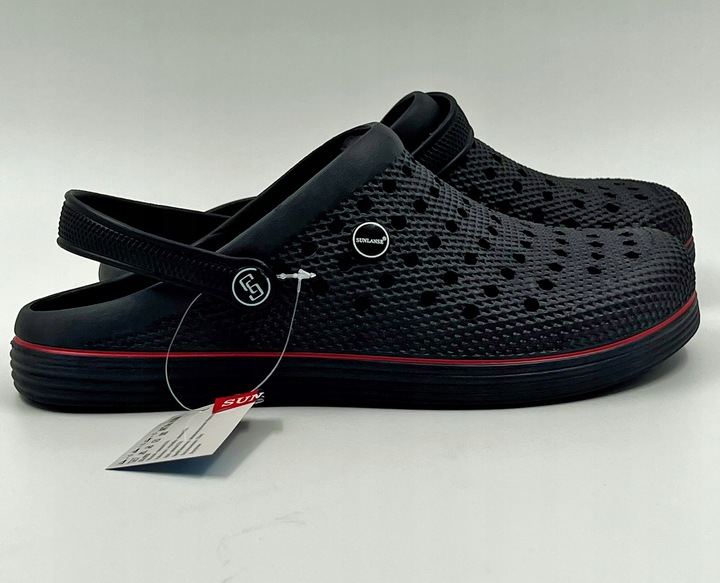 Czarne Męskie Klapki Kroksy Ogrodowe Piankowe Rozmiar 42 Wygodne Lekkie