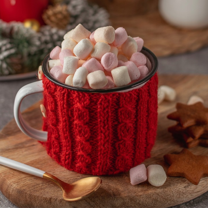 Mini PIANKI Marshmallow do gorącej Kawy Czekolady