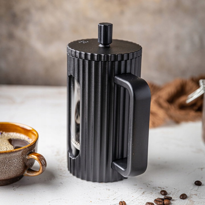 ZAPARZACZ DO HERBATY KAWY ZIÓŁ DZBANEK TŁOKOWY FRENCH PRESS CZARNY 1000