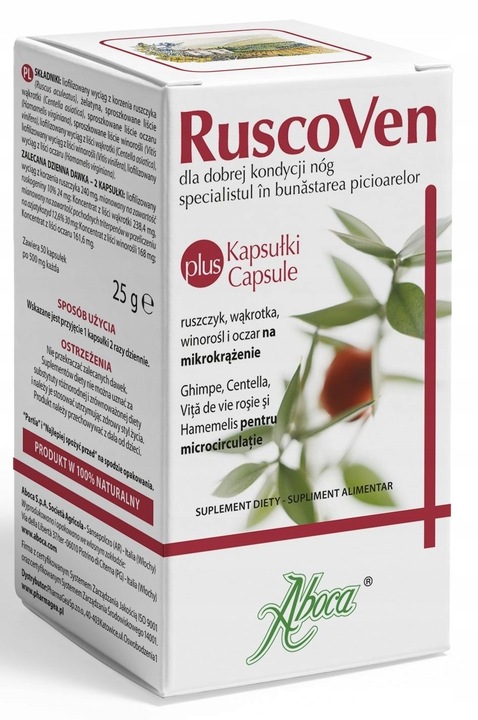 ABOCA - Ruscoven 60 kapsułek + Ruscoven Żel 100 ml