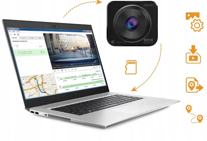 Wideorejestrator Navitel DVR R300 GPS FOTORADARY