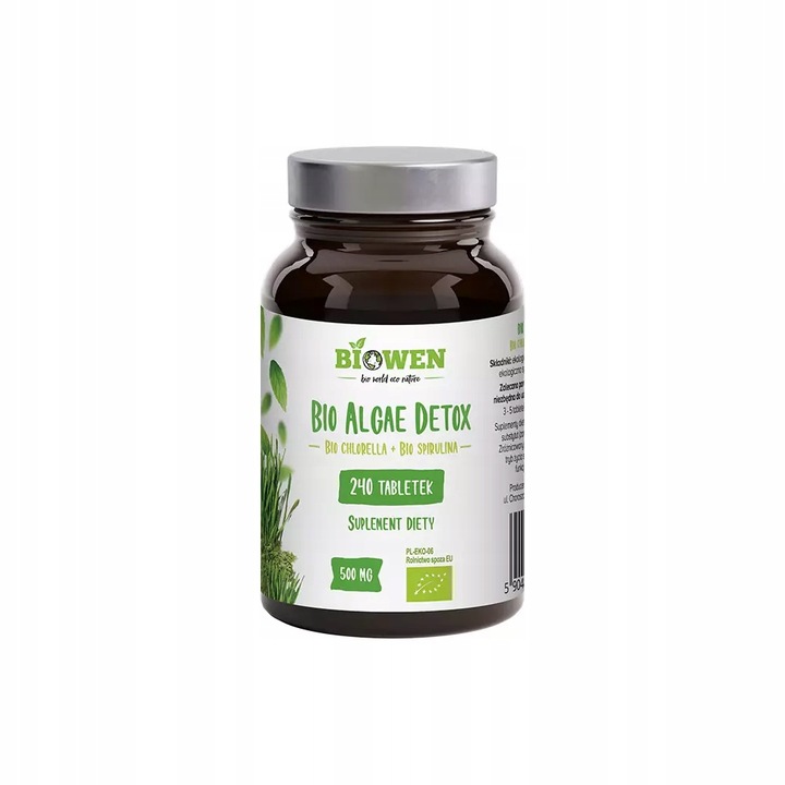 Biowen Bio Algae Detox Spirulina Chlorella BIO 240tabletek