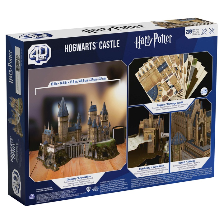 HARRY POTTER HOGWART PUZZLE MODEL 3D ZAMEK HOGWARTS 4D BUILD WIELKI 48 CM