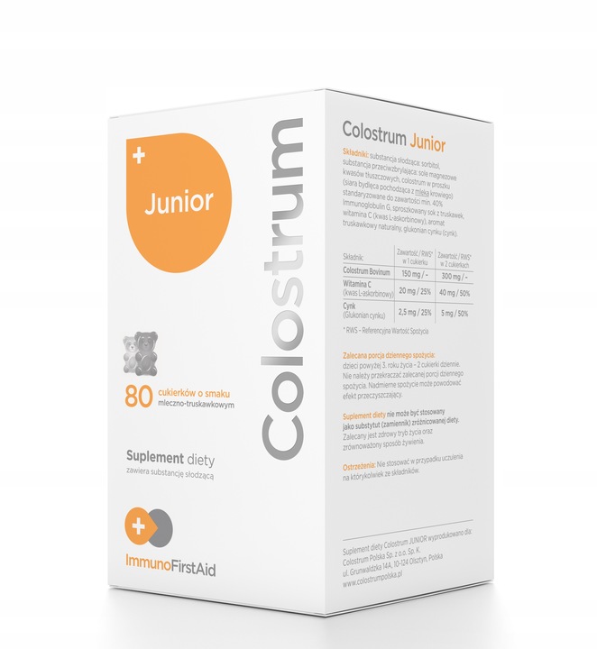 Colostrum JUNIOR cukierki 80 szt.