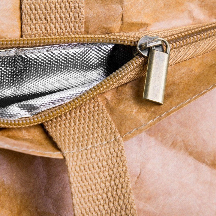 Torba termiczna z EKO materiałów plażowa na zakupy piknik 12 L 32x13x36 cm