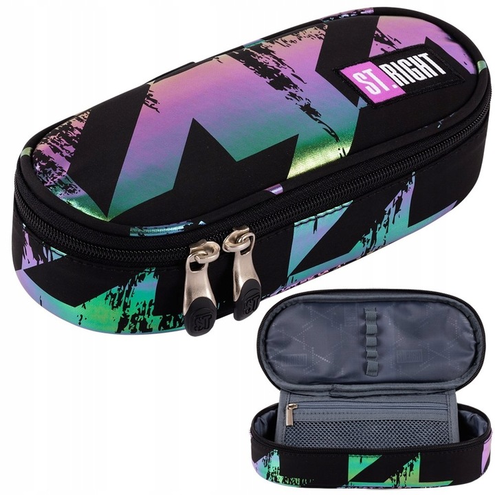 Plecak szkolny młodzieżowy ST.RIGHT kolorowe wzory, HOLO IMPRESSION