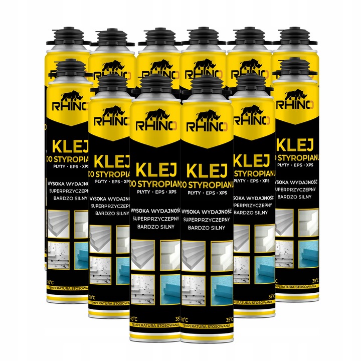 Piano KLEJ DO STYROPIANU EPS XPS 800ml Piana MOCNY WYDAJNY ZESTAW