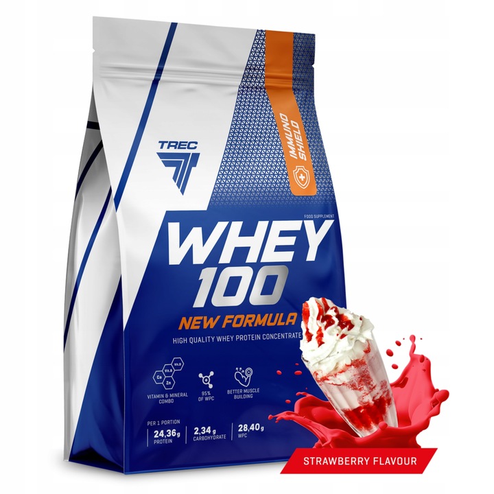 NOWE PYSZNE BIAŁKO WPC Trec Whey 100 700g SERWATKOWE PROTEINY NA MASĘ SIŁĘ