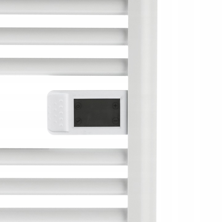 GRZEJNIK ŁAZIENKOWY ELEKTRYCZNY drabinka programator termostat BIAŁY 500W