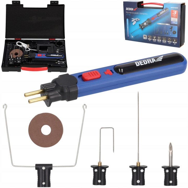 BONIARKA WYCINAK DO STYROPIANU DEDRA nóz termiczny 550°C bezprzewodowy