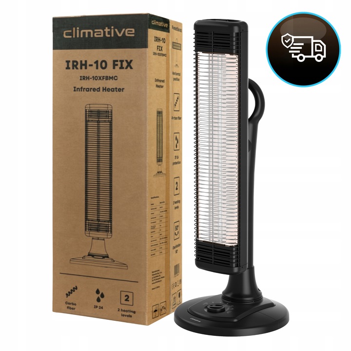 Promiennik Podczerwieni Tarasowy FIX 1000W Oscylacja Pionowy i Poziomy