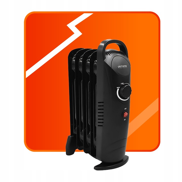 GRZEJNIK ELEKTRYCZNY 500 WATT OLEJOWY 5 ŻEBEREK TERMOSTAT ŻEBERKOWY OLEJAK