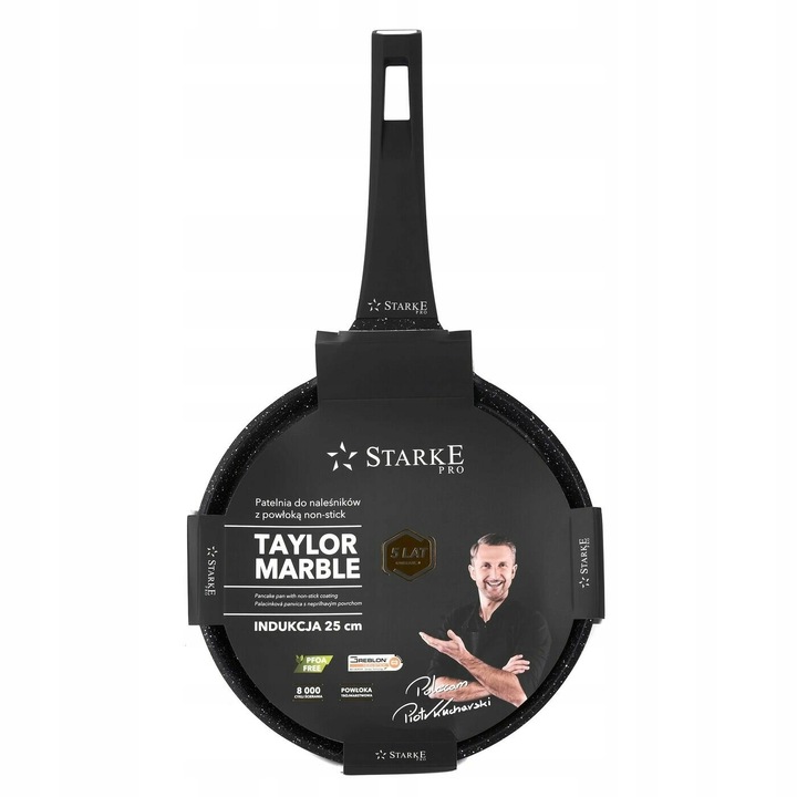PATELNIA Indukcja do NALEŚNIKÓW MAŁA Starke Pro Taylor Marble 25 cm