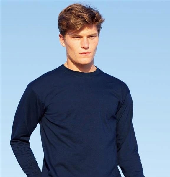 FRUIT OF THE LOOM KOSZULKA Z DŁUGIM RĘKAWEM Whit S