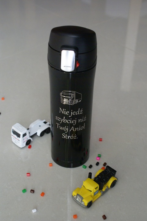 Kubek termiczny termos KIEROWCY + GRAWER prezent