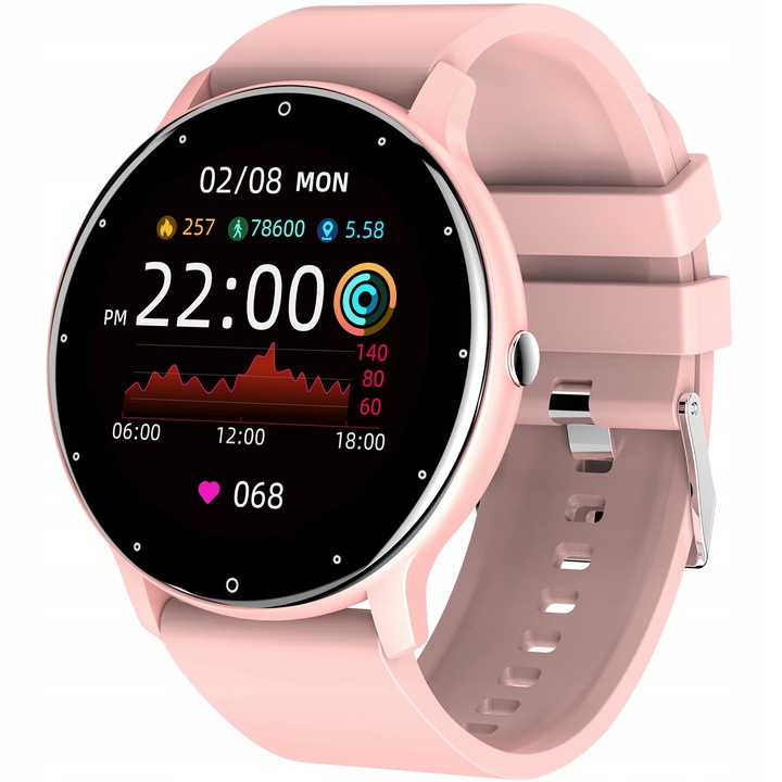Zegarek SMARTWATCH SMS KROKI PULS POLSKIE MENU