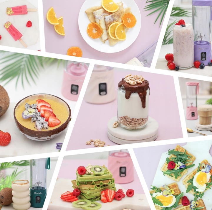 Blender bezprzewodowy BlendyGo 3 550 ml Lawendowy