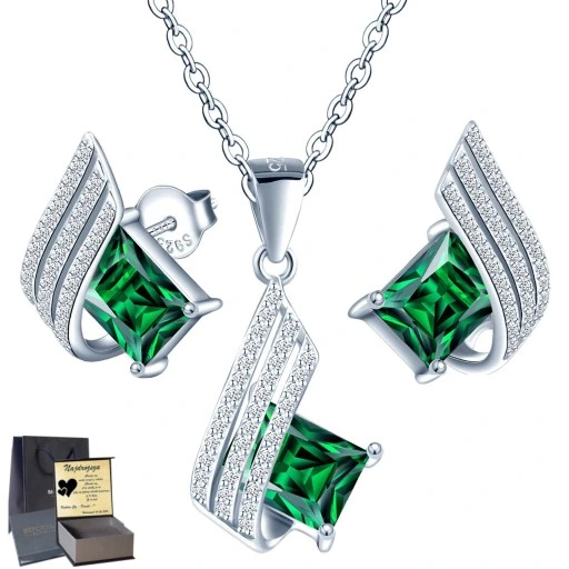 Millenium Srebrny Komplet Srebro 925 Cyrkonie