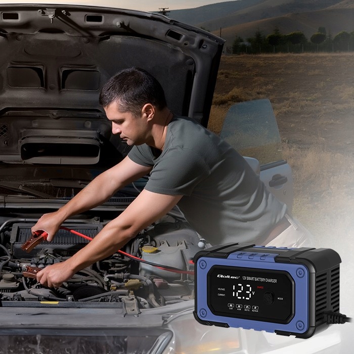 Prostownik ładowarka mikroprocesowa do akumulatora z funkcją naprawy 12V 6A