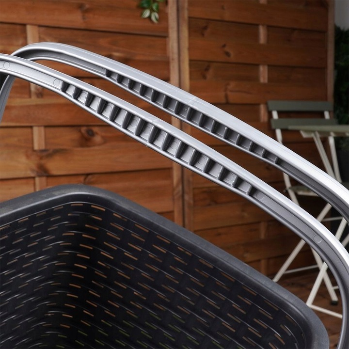 Koszyk NA ZAKUPY GRZYBY PIKNIK zakupowy piknikowy plastikowy pojemny mocny