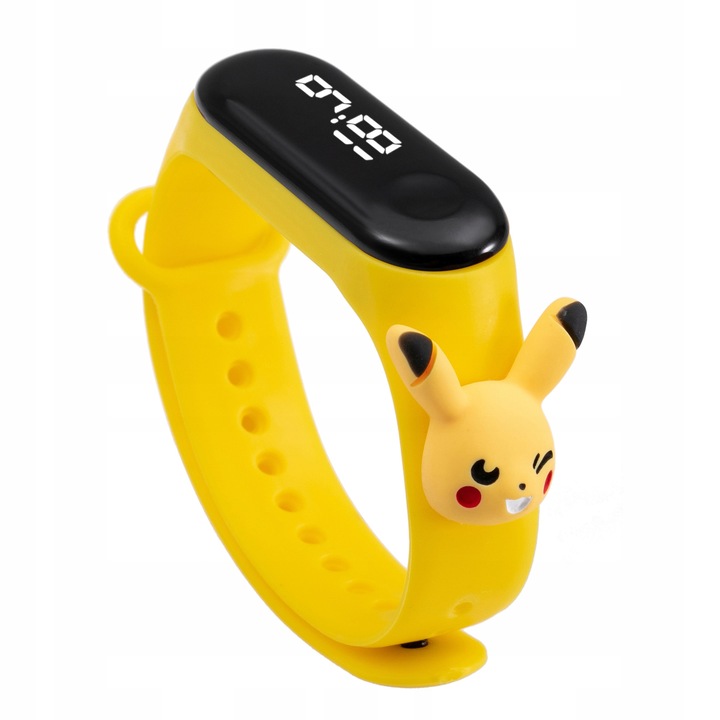 zegarek elektroniczny POKEMONY dziecięcy dla dzieci PIKACHU smartwatch LED